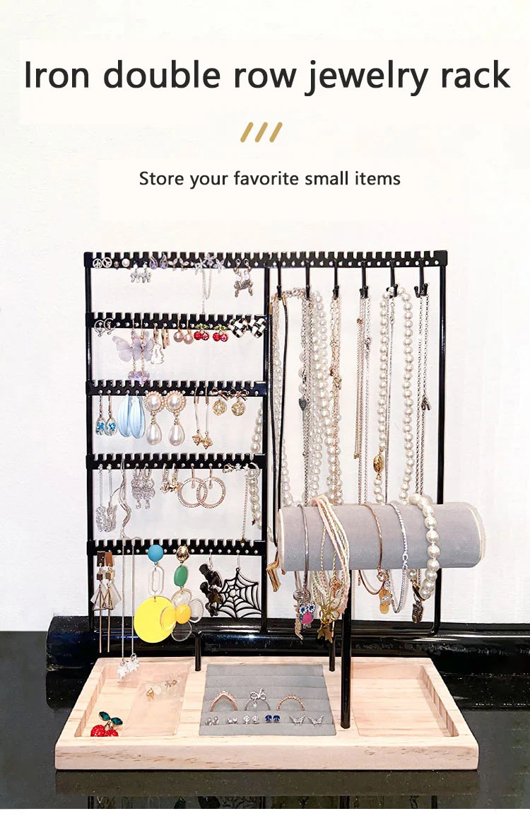 Vertical Jewelry Organizer With Hooks